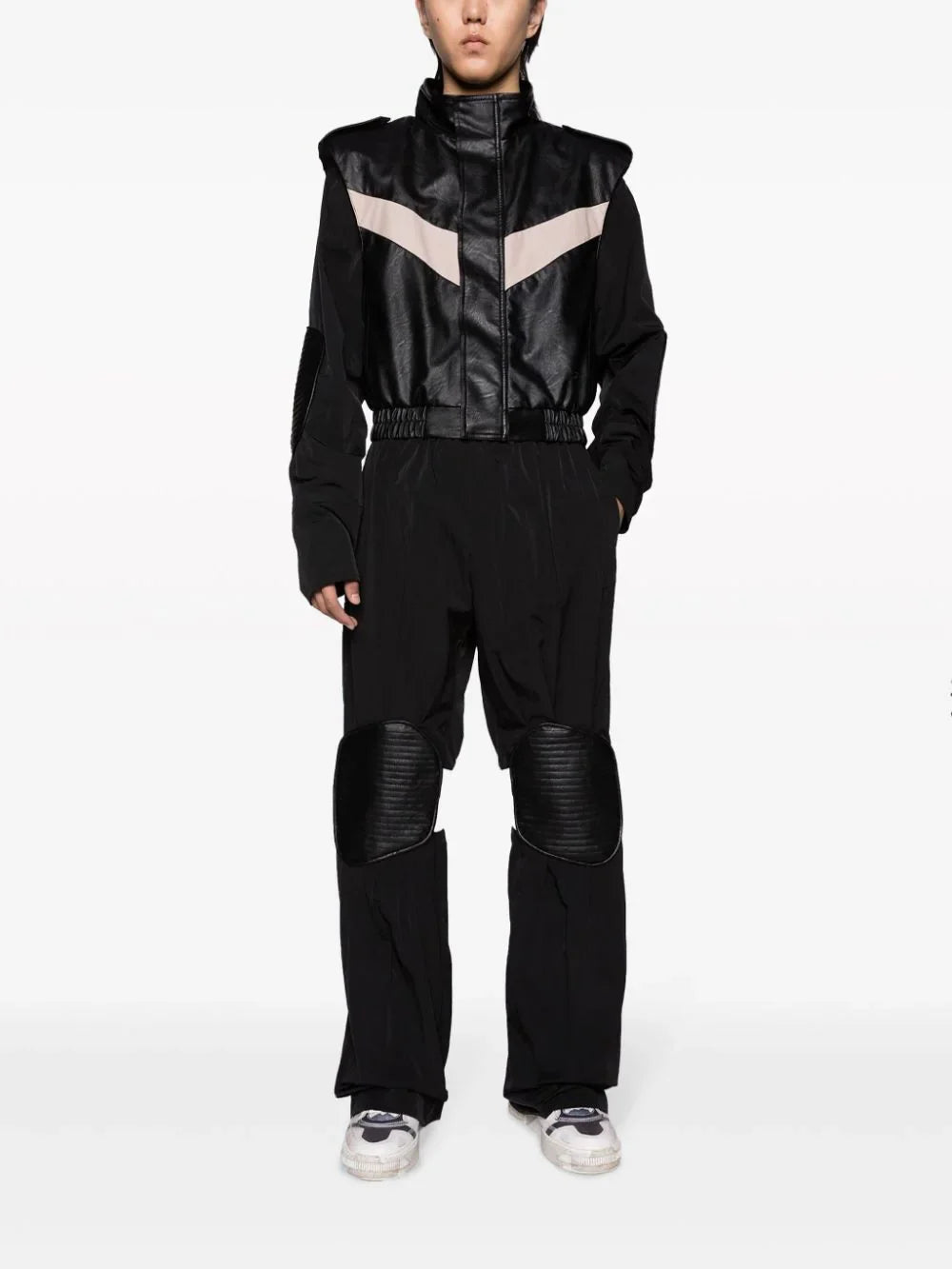 vector panelled biker jacket