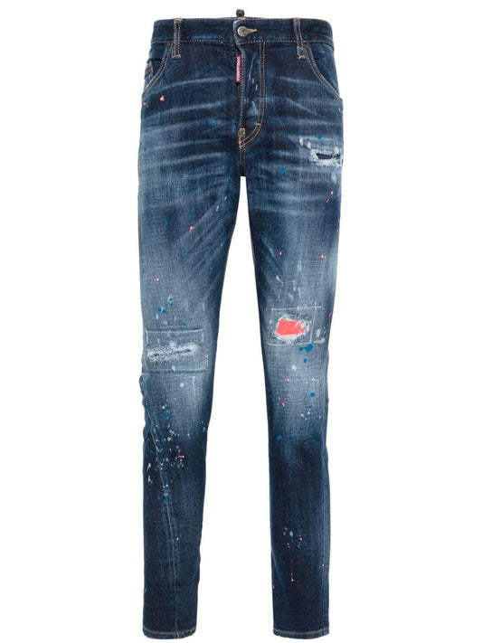 Sexy Twist straight-leg distressed jeans