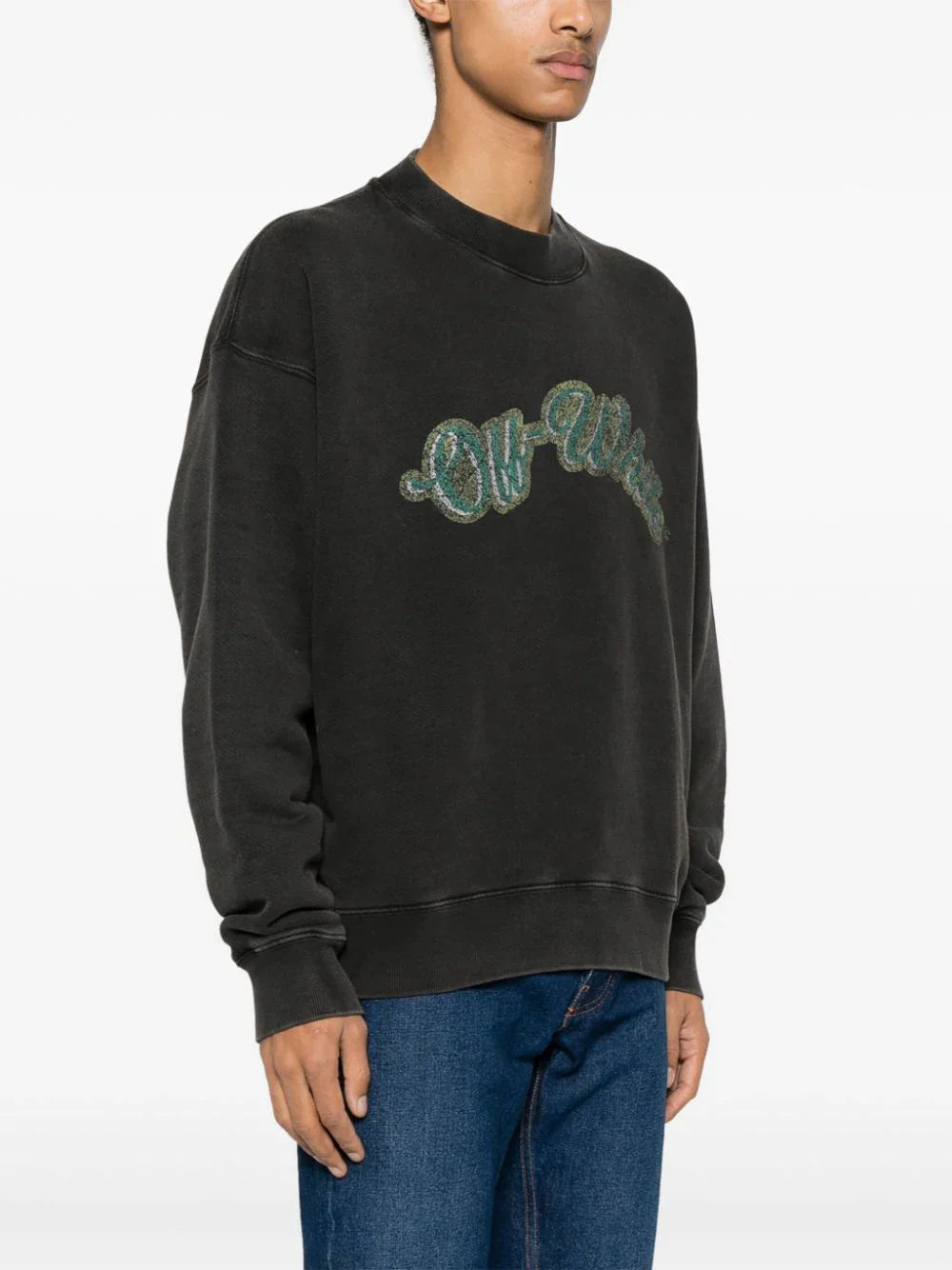 bacchus-print cotton sweatshirt