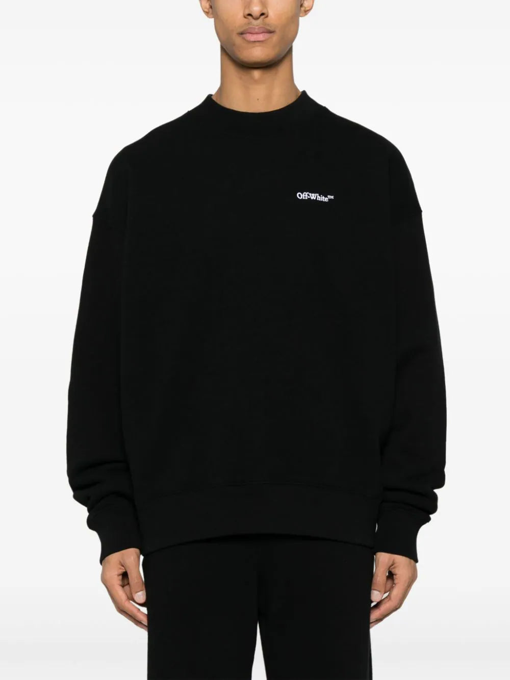 logo-embroidered cotton sweatshirt