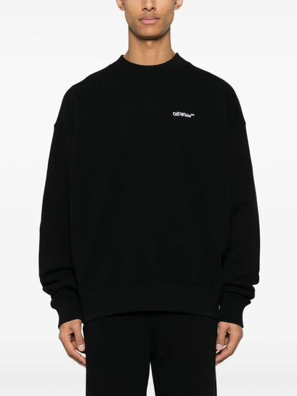 Logo-embroidered cotton sweatshirt