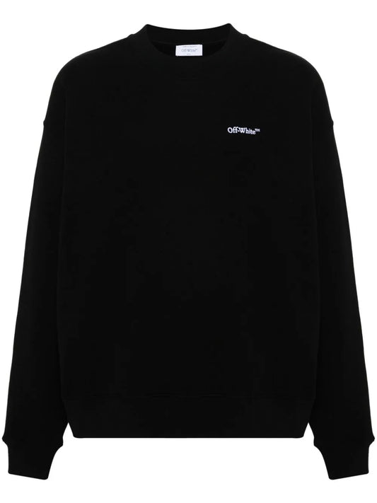 Logo-embroidered cotton sweatshirt