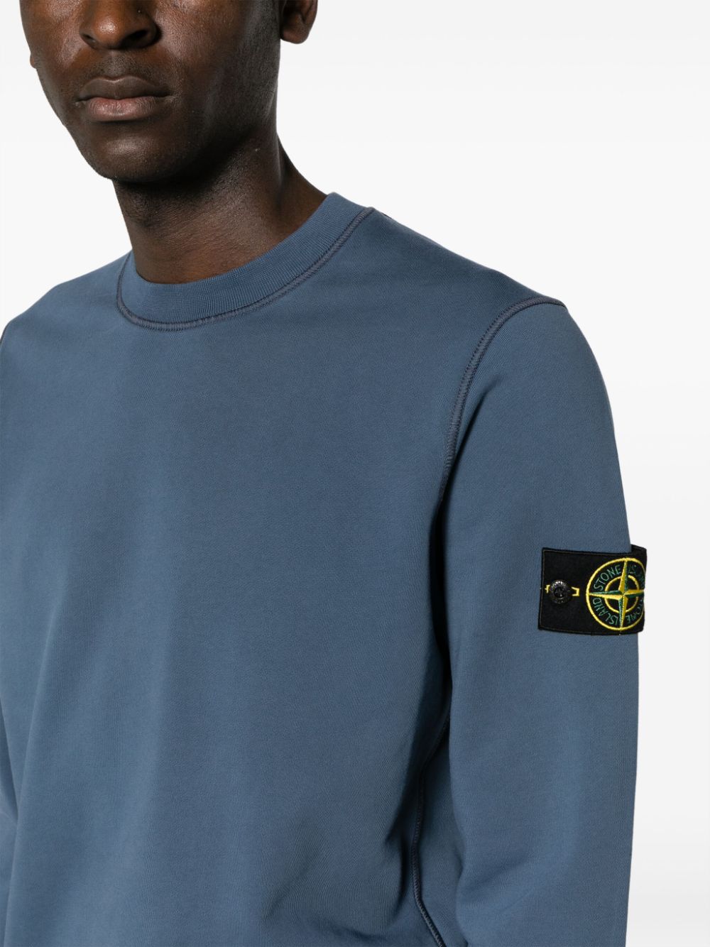 compass-badge cotton sweatshirt