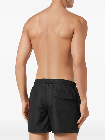 Logo-embroidered swim shorts