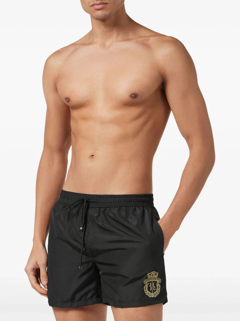 logo-embroidered swim shorts