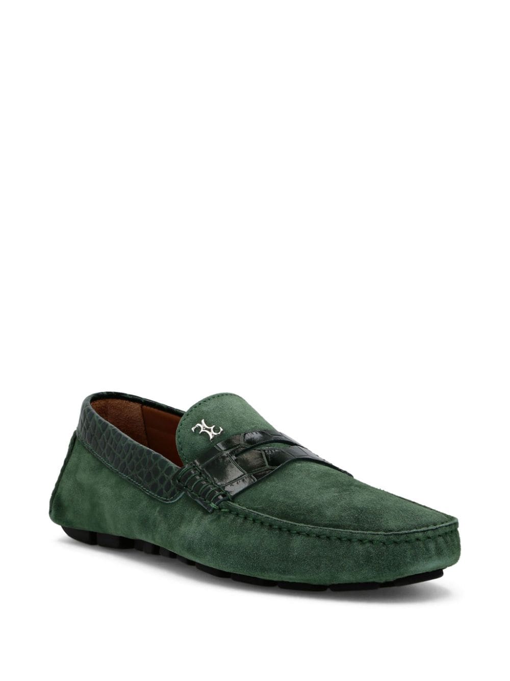 crocco suede loafers