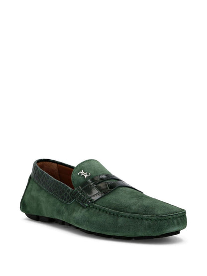 Crocco suede loafers