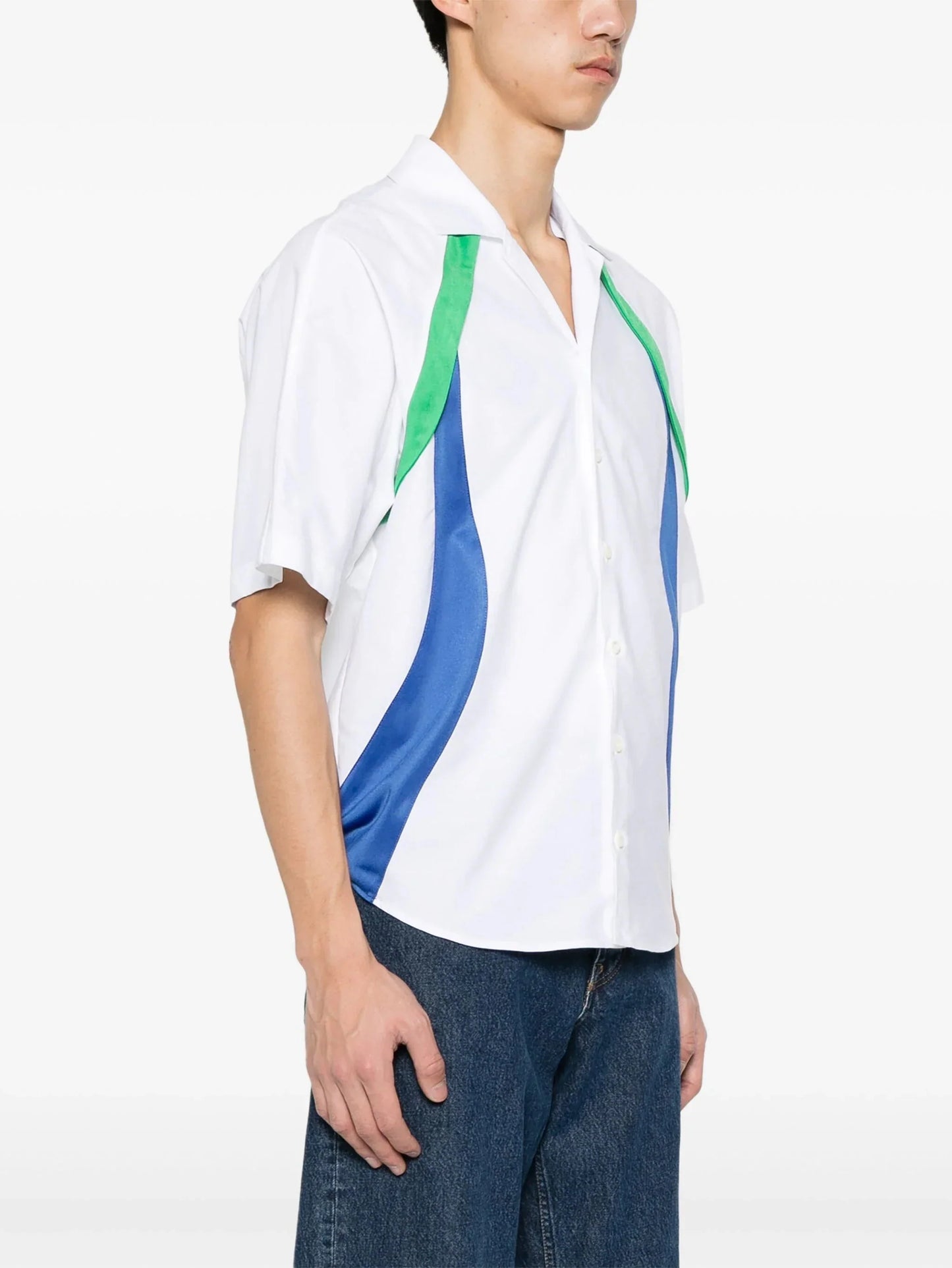 sporty waves cotton shirt