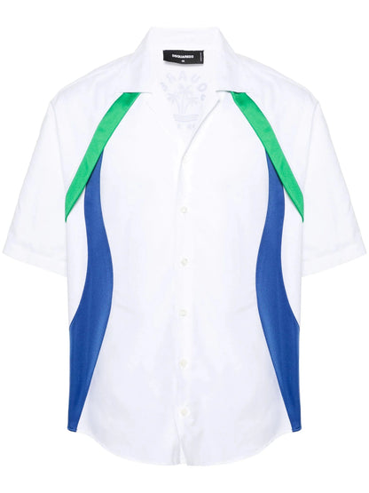 Sporty Waves Cotton Shirt