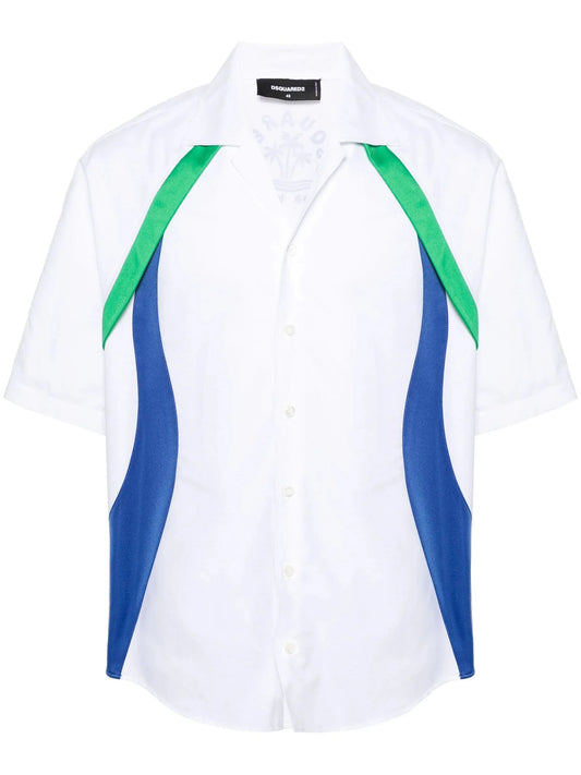 Sporty Waves Cotton Shirt