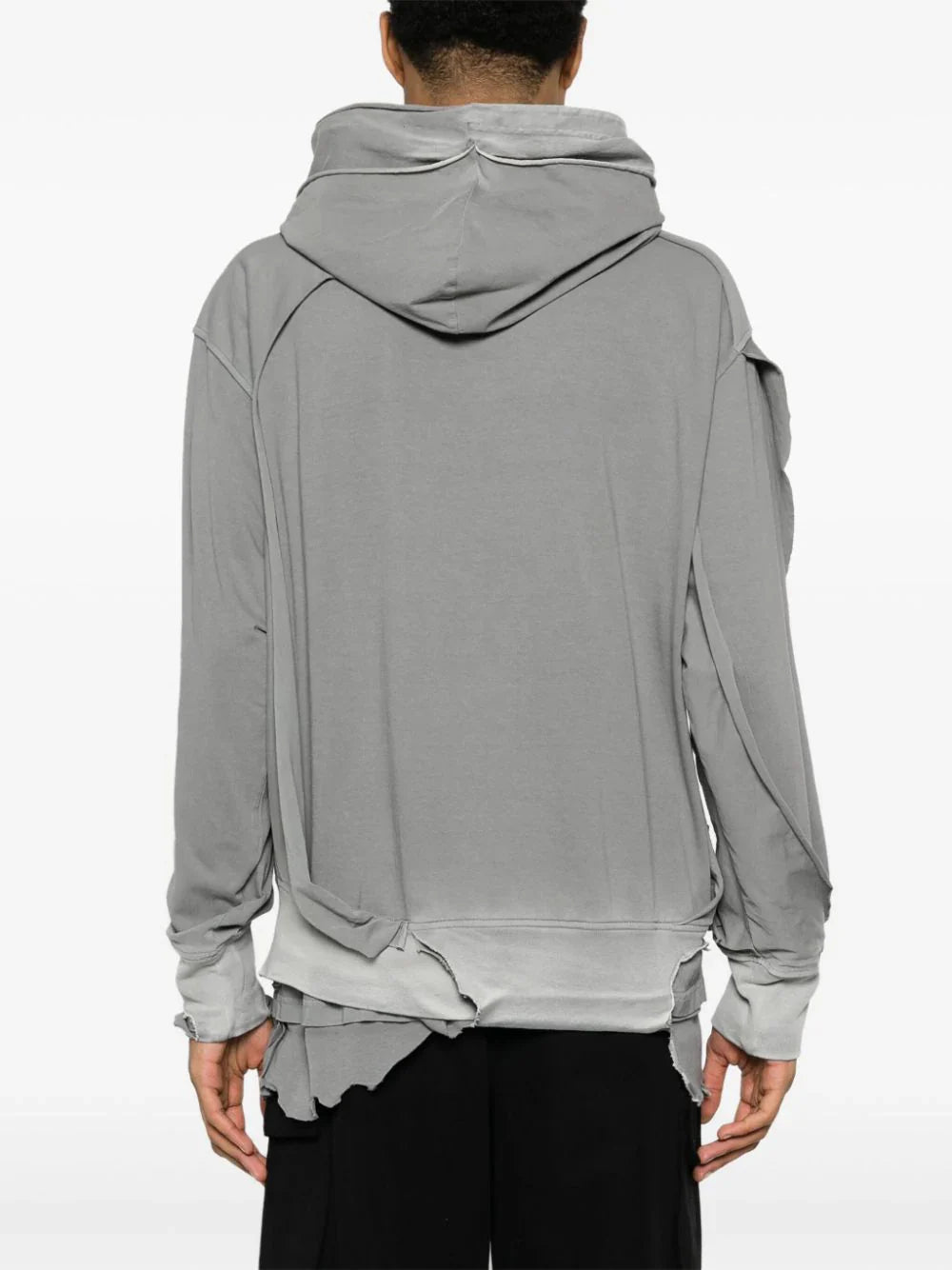 s-strahoop-n1 distressed effect hoodie