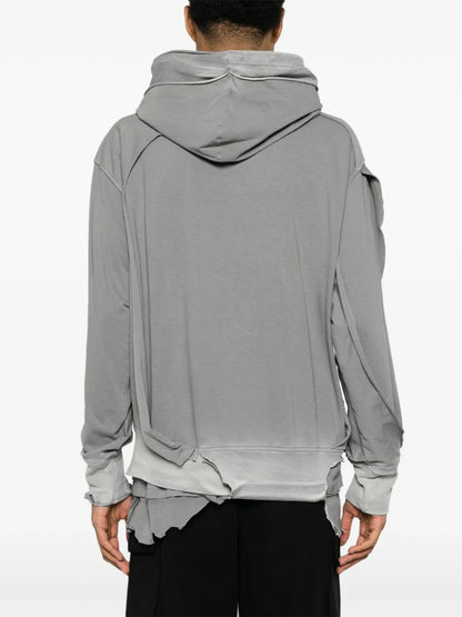 S-Strahoop-N1 distressed effect hoodie