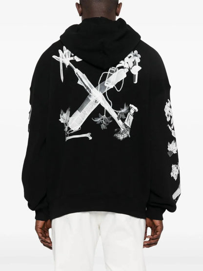 Scan Arrow cotton hoodie