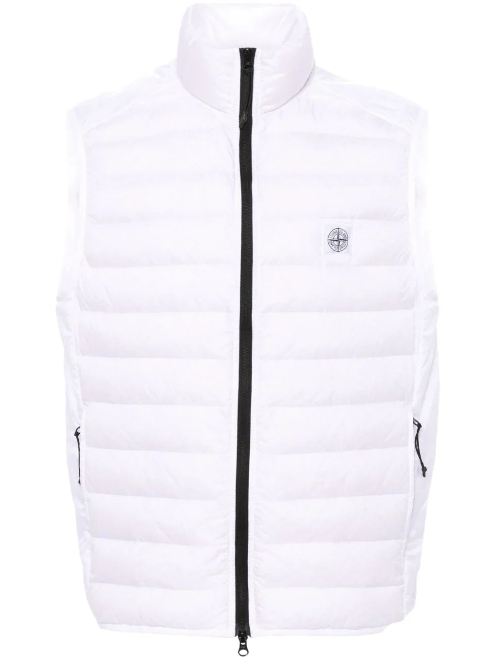 compass-motif padded gilet