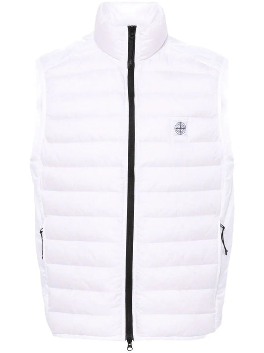 Compass-motif padded gilet