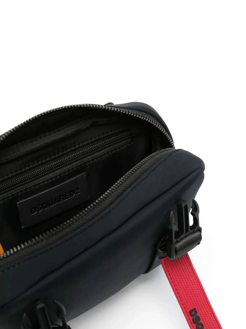 rubberised-logo strap belt bag