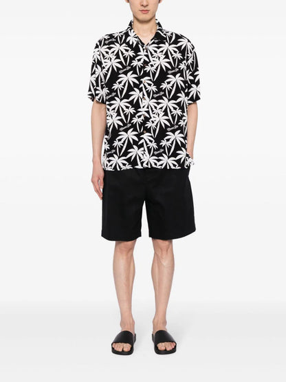 Palm tree-print shirt