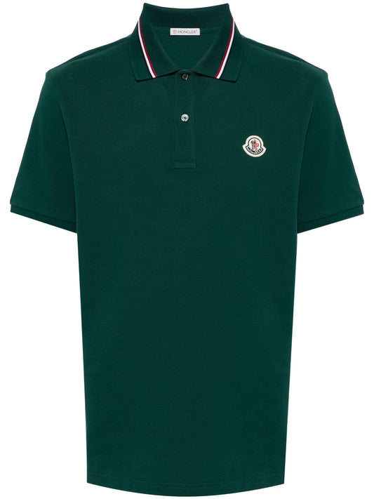 Logo-patch polo shirt