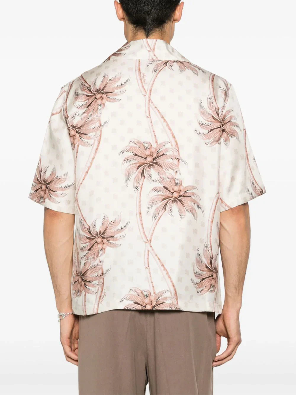 twisted palms silk shirt