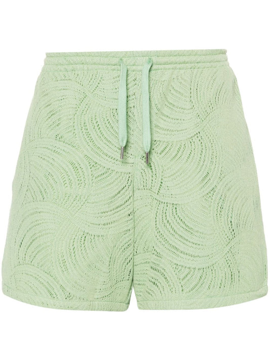 Stan pointelle-knit shorts