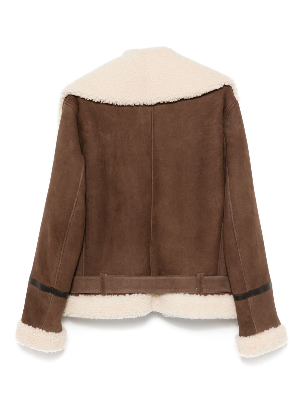 shearling-trim jacket