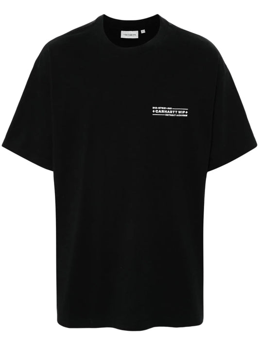 Stamp logo-print T-shirt