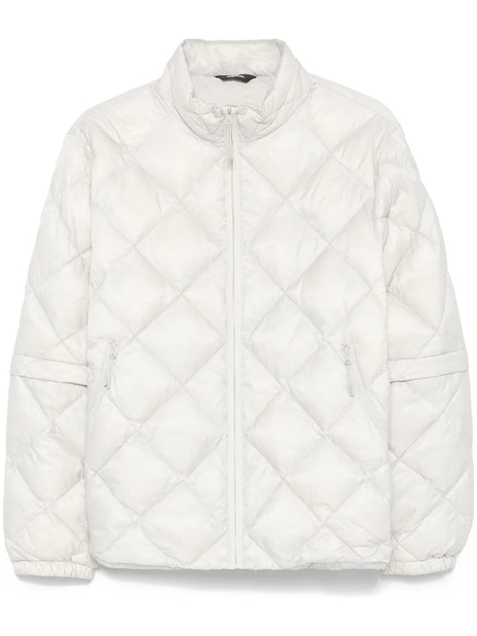 Detachable-sleeve down jacket