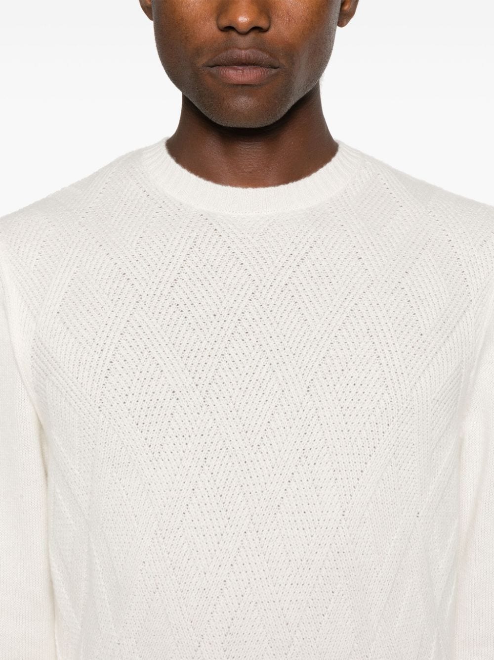 crew-neck cashmere jumper