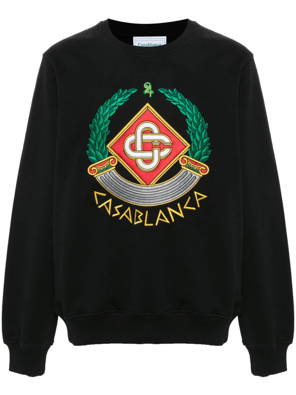 casa crest-embroidered sweatshirt