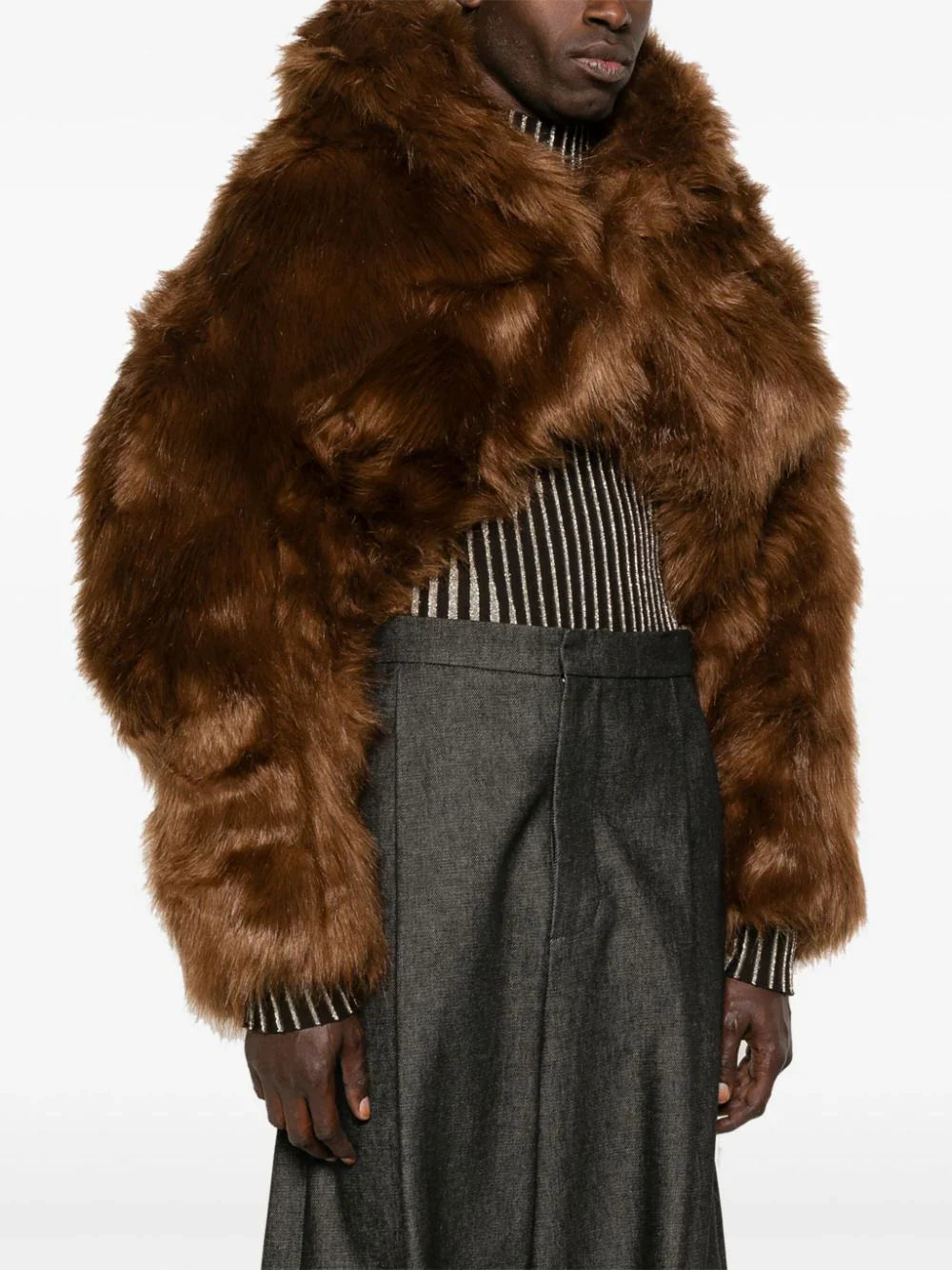 vicinity faux-fur jacket